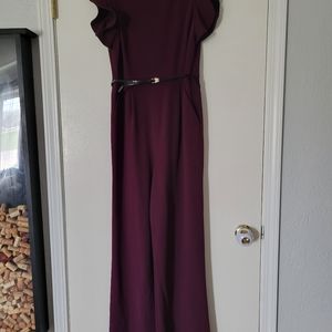 Calvin Klein Burgundy Jumsuit size 12